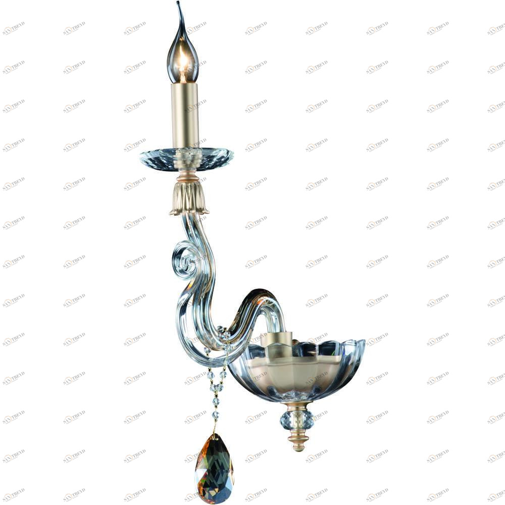 Бра Divinare Carl 5124/07 AP-1 DIVINARE СВЕЧА 078854 Бежевый;серебро 