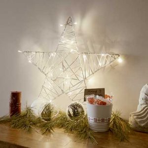 MC310 LED Плоская плетеная светодиодная звезда Dekoraniaevents Navidad