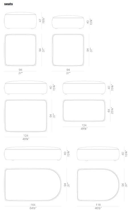 Тканевый модульный садовый диван Lapalma Plus OUTDOOR ARCH-00095372 - Вид №29