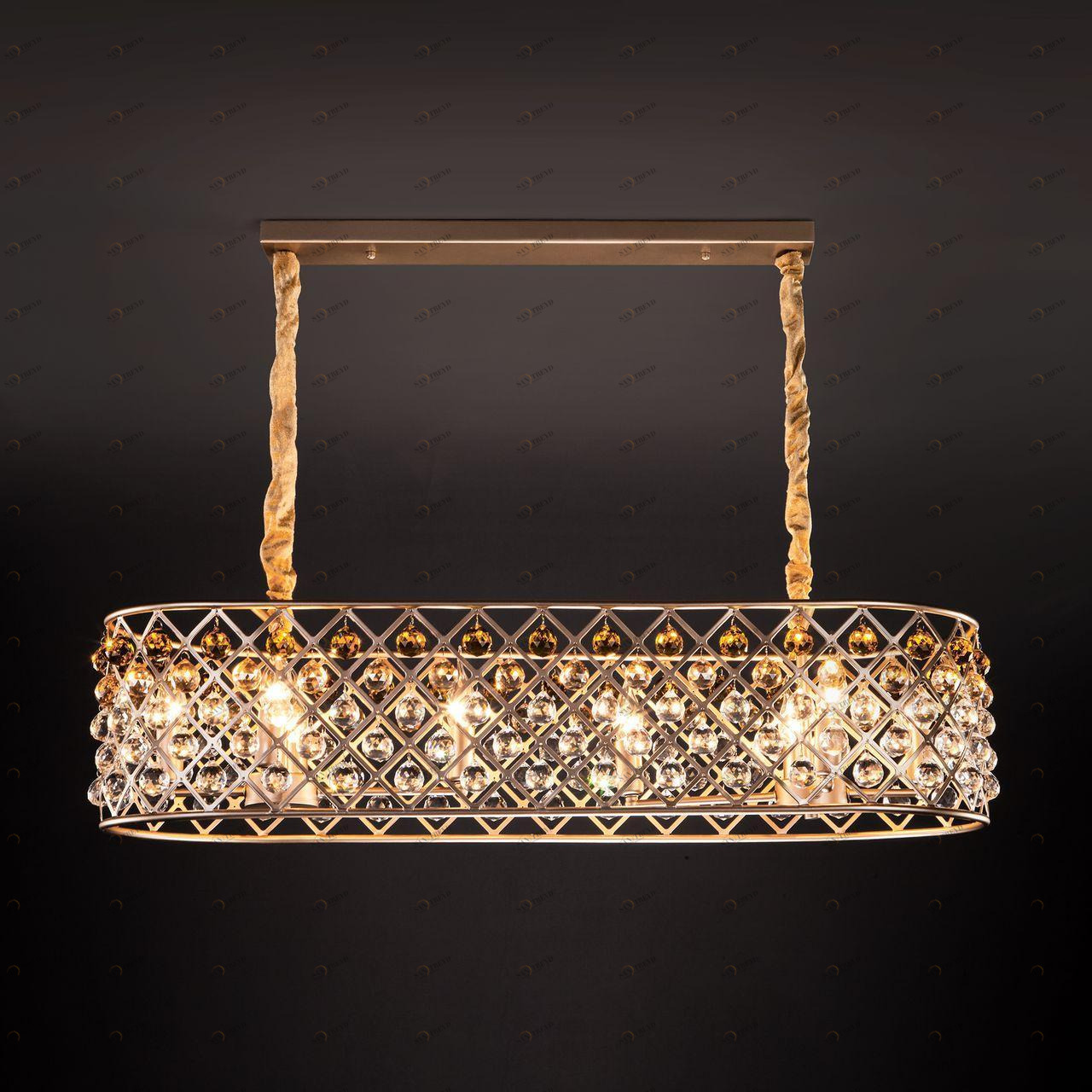 Подвесная люстра Bogates Perline 307/8 Strotskis BOGATES ДИЗАЙНЕРСКИЕ, PERLINE 312731 Желтый 