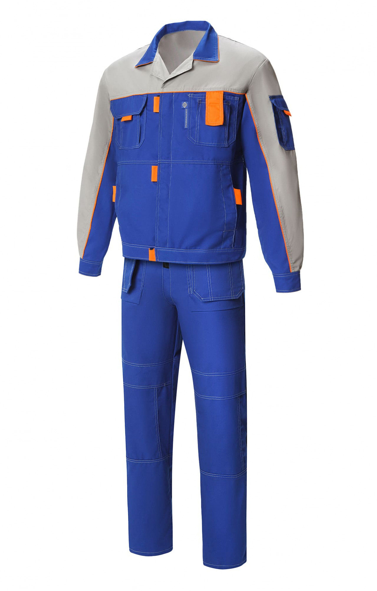 65245 Костюм "Профессионал-2" василек-светло-серый  Летняя спецодежда  размер 52-54/158-164 