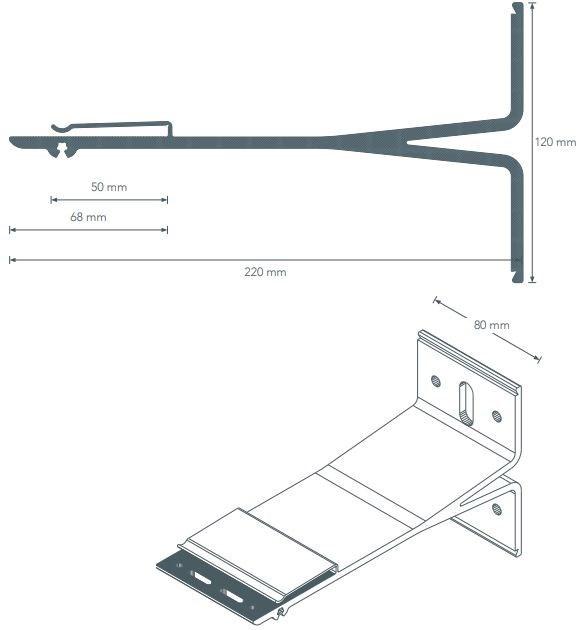 Anchoriv L-образный кронштейн из экструдированного алюминия Strong sun-id-1344657 - Вид №2
