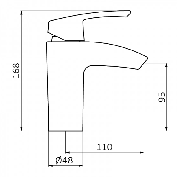 Смеситель для раковины PREMIER GRB MIXERS 50521500  - Вид №1