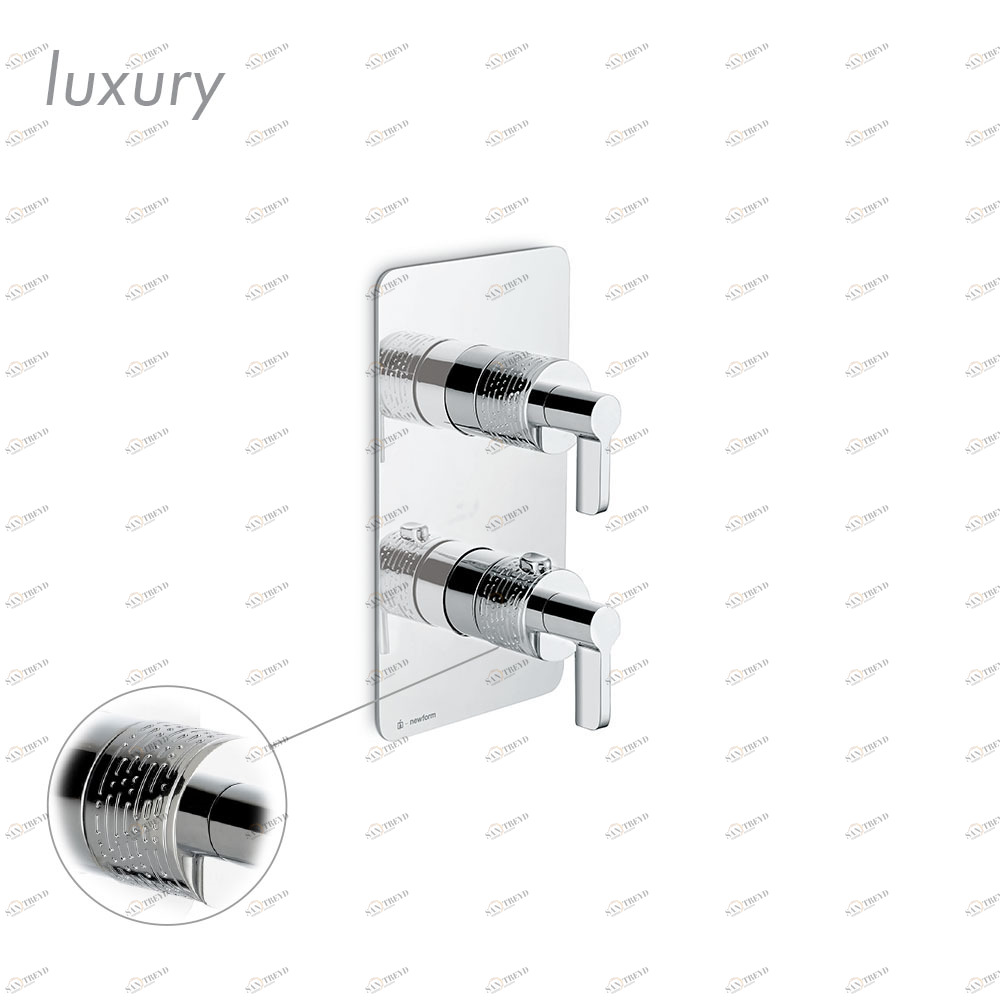 Смеситель скрытого монтажа с внешним термостатом. BLINK CHIC NEWFORM Италия 69848E