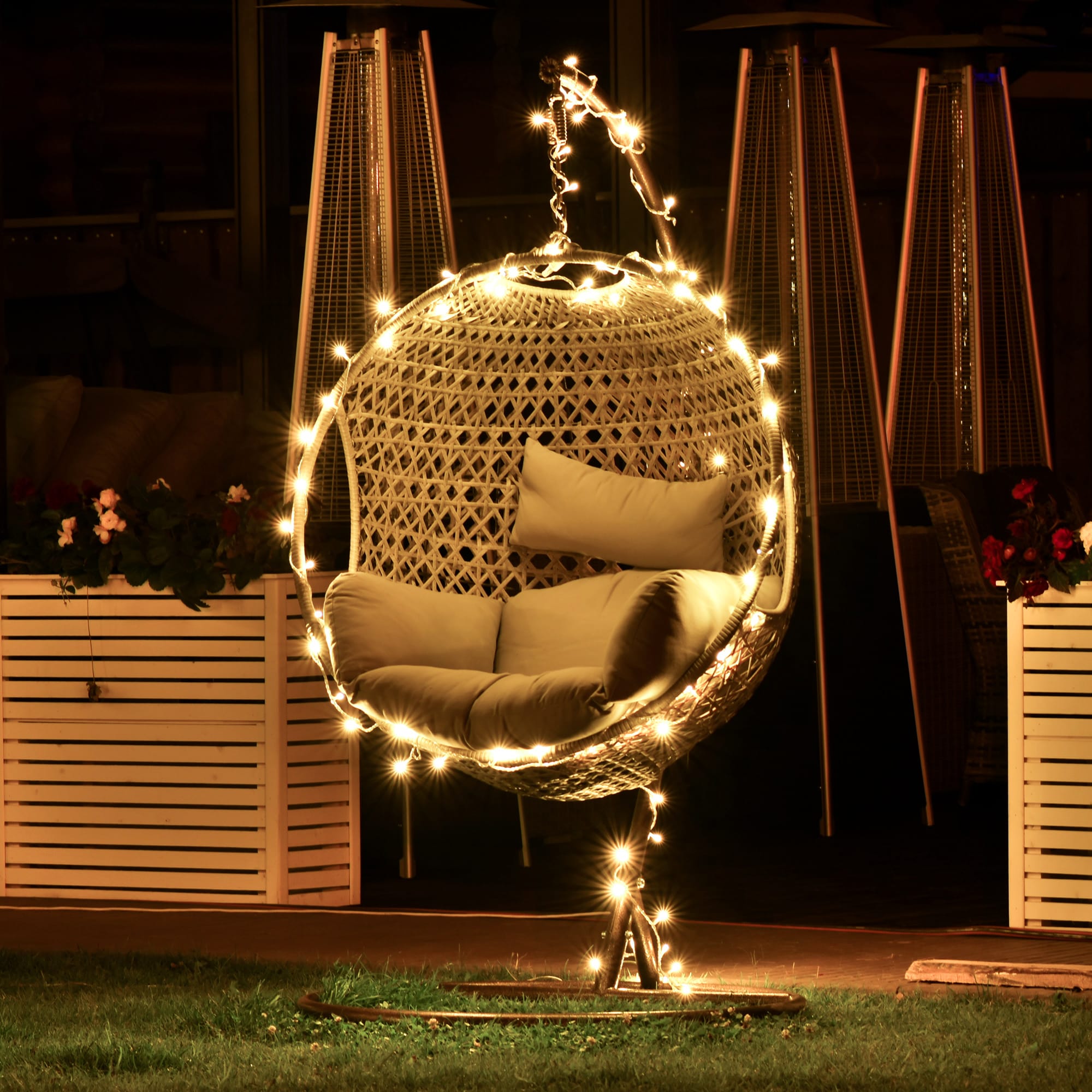 82341985 Электрогирлянда наружная «Нить» 5 м 48 LED тёплый белый Santreyd  - Вид №5