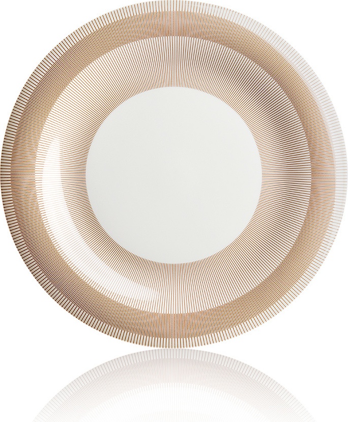 10609932 Furstenberg Тарелка закусочная Furstenberg "Флюен. Идеальные линии" 22см Фарфор 