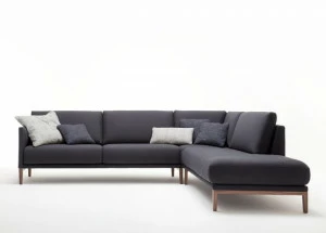 Rolf Benz Модульный тканевый диван с шезлонгом Rolf benz 009 cara