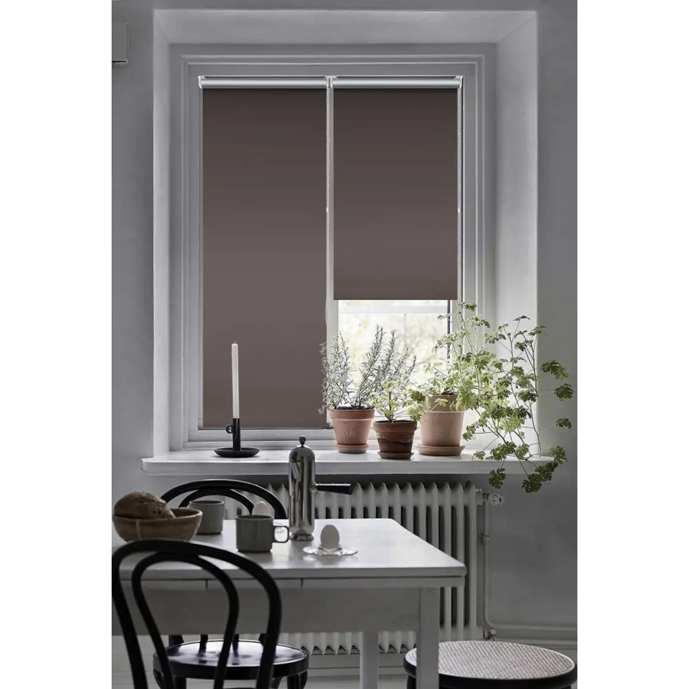 Штора рулонная блэкаут Эскар 50x160 см коричневая Terra 2 86792803 STLM-2023464 BLACKOUT - Вид №5