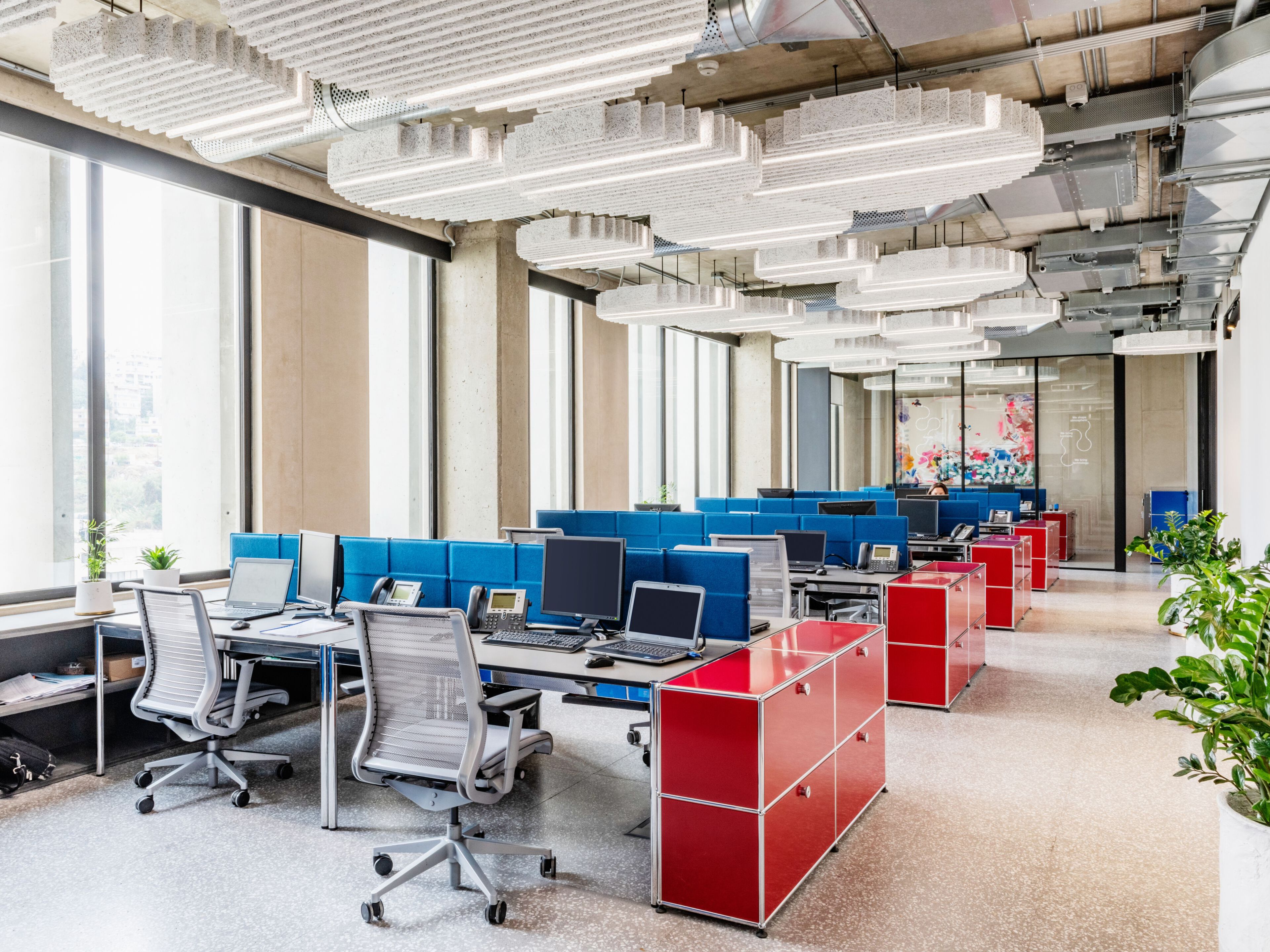 Звукопоглощающая офисная перегородка из полиэстера USM USM Privacy Panels ARCH-00088612 - Вид №1