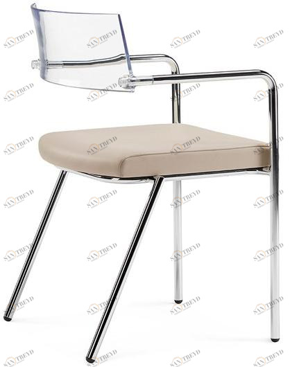 Arte & D Стул для конференций штабелируемый с подлокотниками Slim C1501 nr/tr