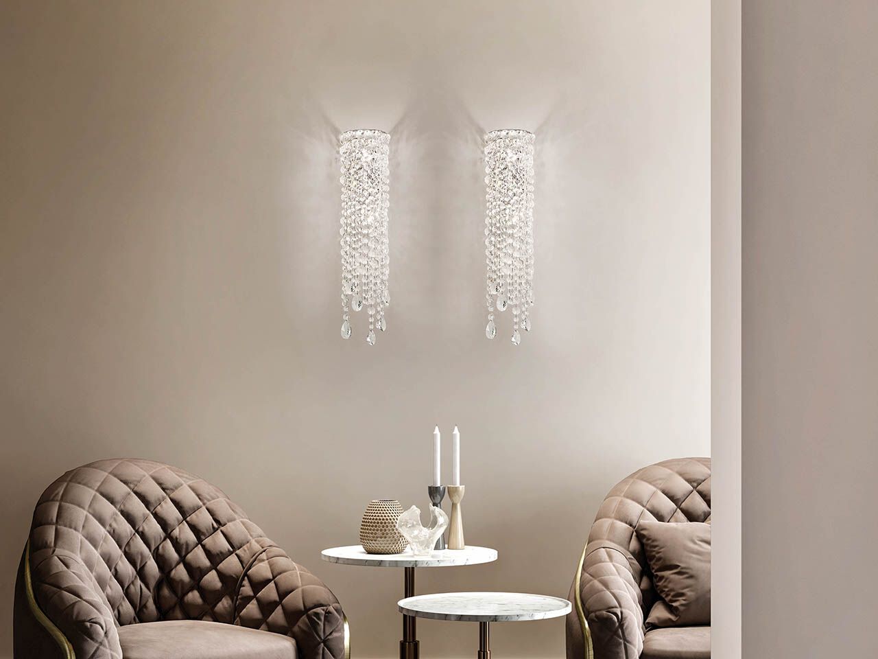 Настенный светильник с кристаллами Masiero Nuage ARCH-00044846