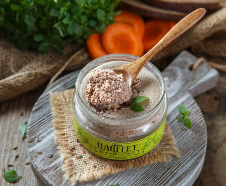 4153 Паштет "Зайчик" из печени кролика Вкусляндия  - Вид №2