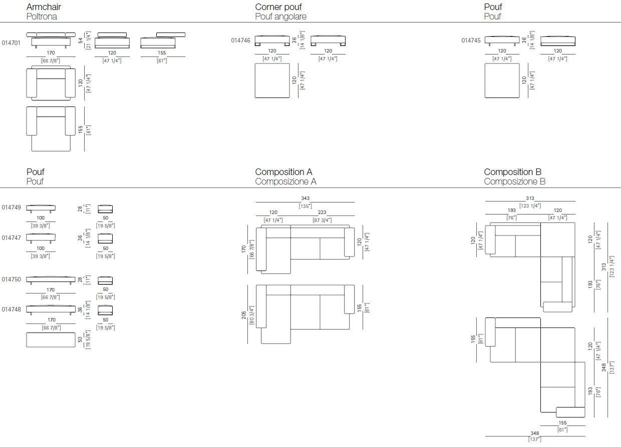 Arketipo Секционный кожаный диван Loft sun-id-1508759 - Вид №2
