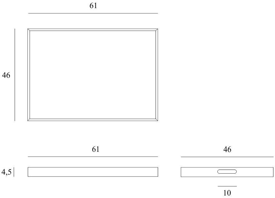 Ethnicraft Прямоугольный поднос из дерева и стекла Classic 20316, 20356, 20317 - Вид №10