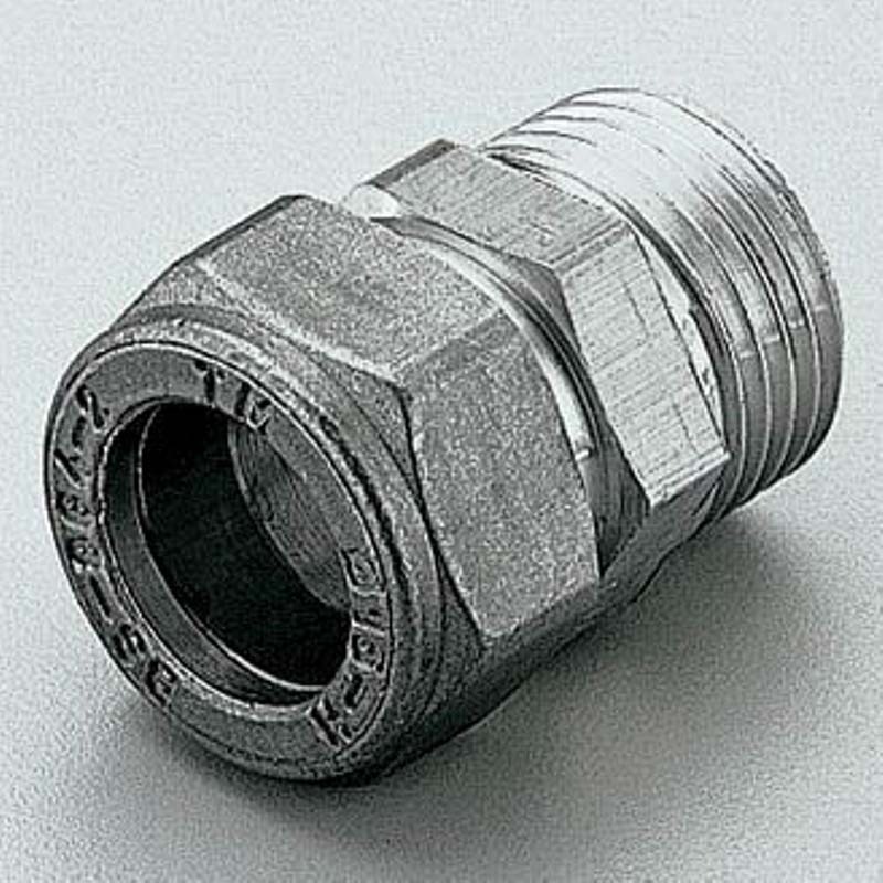 Муфта обжим-Н никелированная TIEMME 18х1/2" 1100081