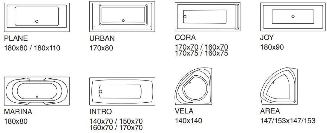 Hidrobox 2-х местная прямоугольная встроенная ванна Imagine sun-id-1377521 - Вид №3