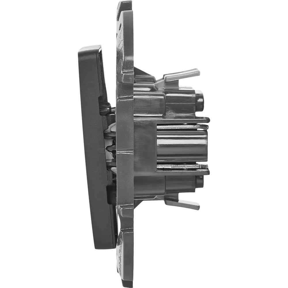 LEXMAN LILIAN - двухклавишный переключатель скрытого монтажа в антрацитовом исполнении 86761712 STLM-1107413 - Вид №3