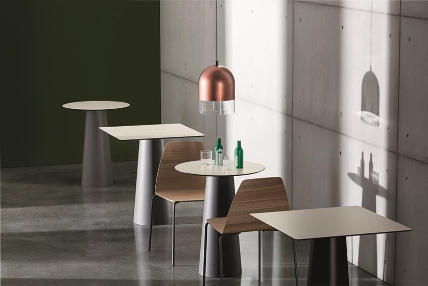 Sovet italia Стол из нержавеющей стали и хрусталя Totem sun-id-1473143 - Вид №4