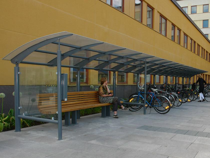 Nola Industrier Скамья из стали и дерева со спинкой Sakura sun-id-1346021 - Вид №4