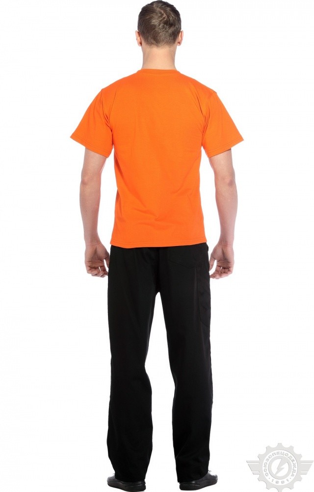 61039 Футболка "Престиж" оранжевая  Одежда для официантов  размер S (46) Спецодежда  - Вид №9
