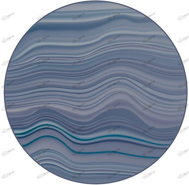 YO2 Круглый коврик с рисунком из полиамида Marble colors sun-id-1405533