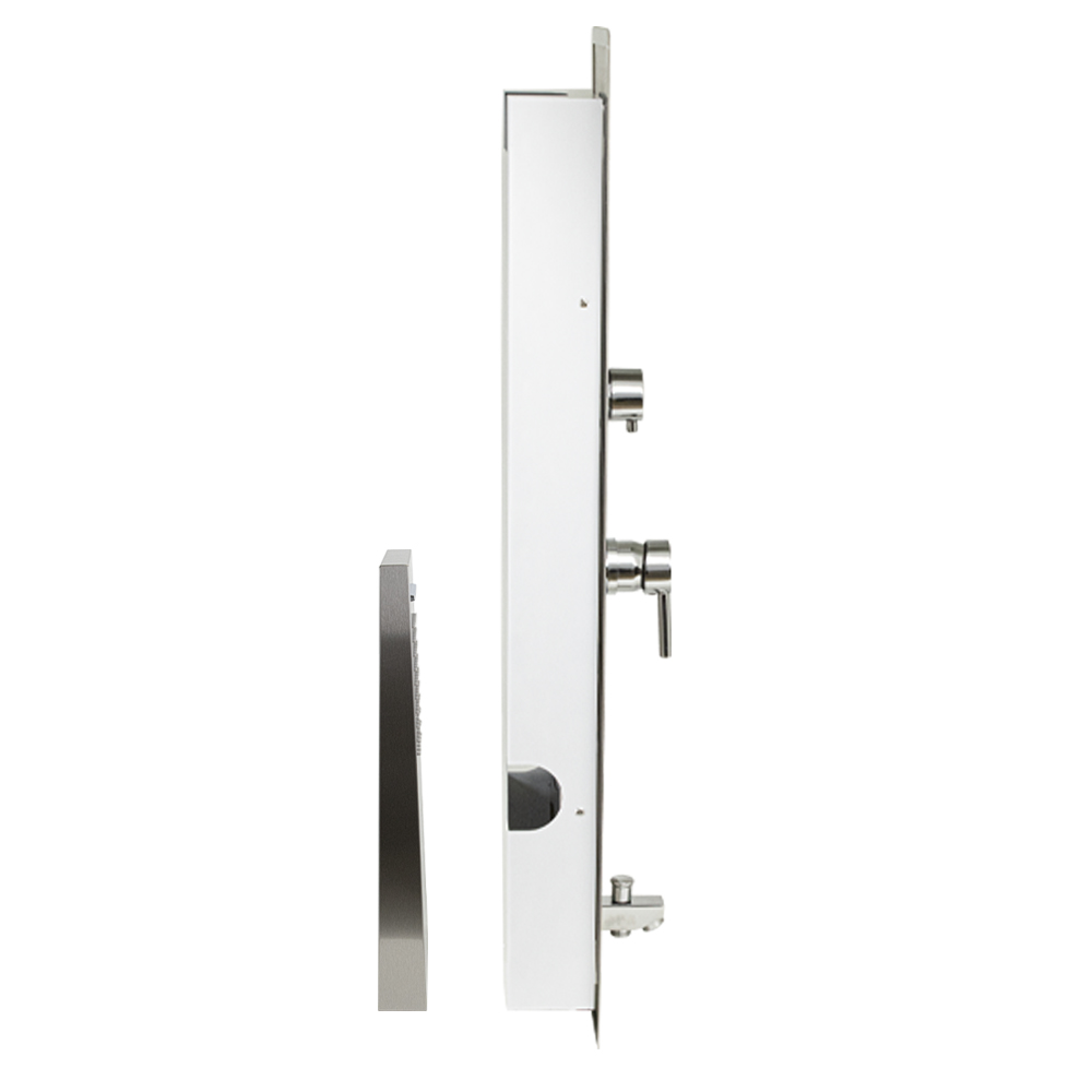 GFmark - Душевая панель - "тропический душ" ВРЕЗНАЯ с двумя лейками, корпус МАТОВАЯ нержавеющая сталь марки 304, код: 5517  - Вид №6