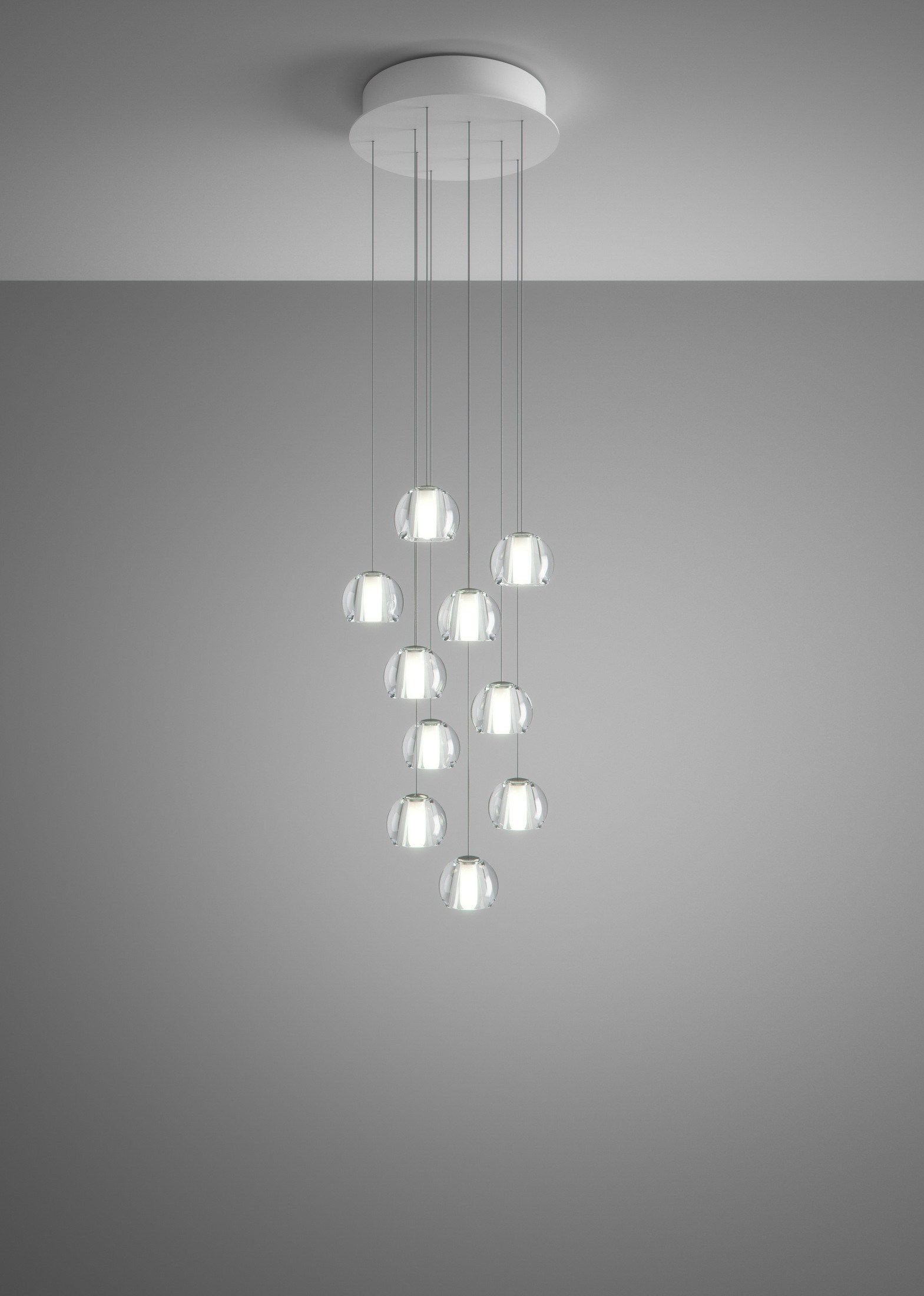 Кристалл подвесной светильник Fabbian Multispot ARCH-00044771 - Вид №2