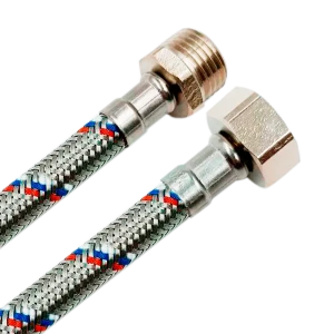 Гибкая подводка РОСТЕРМ для воды 1/2" 60 см с оплеткой из нержавеющей стали 89409403