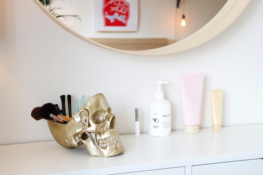 SK TIDYSKULL3 Органайзер для мелочей skull, золотой Suck UK  - Вид №4