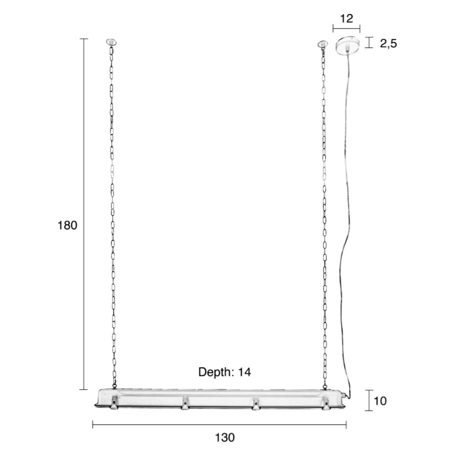 Лампа подвесная G.T.A. XL, черная Zuiver 5300092 - Вид №15