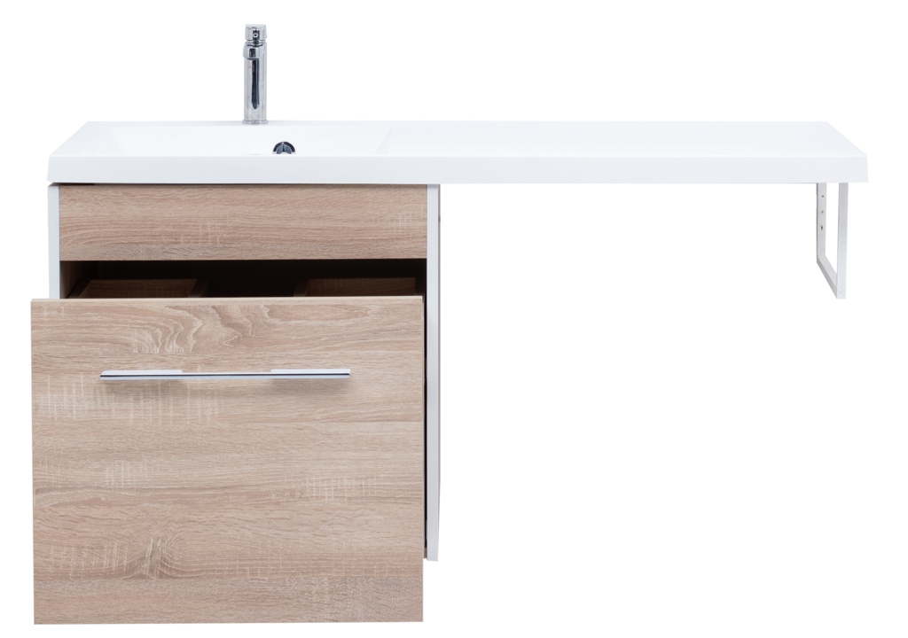 Тумба с раковиной Aquanet Августа 120 L дуб сонома 0021002700239565 - Вид №11