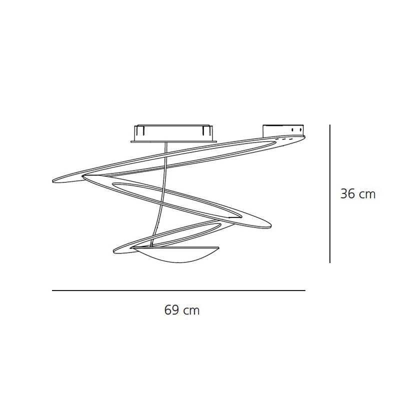 Потолочный светильник 1247010A от Artemide ARTEMIDE ДИЗАЙНЕРСКИЕ 244299 Белый  - Вид №7