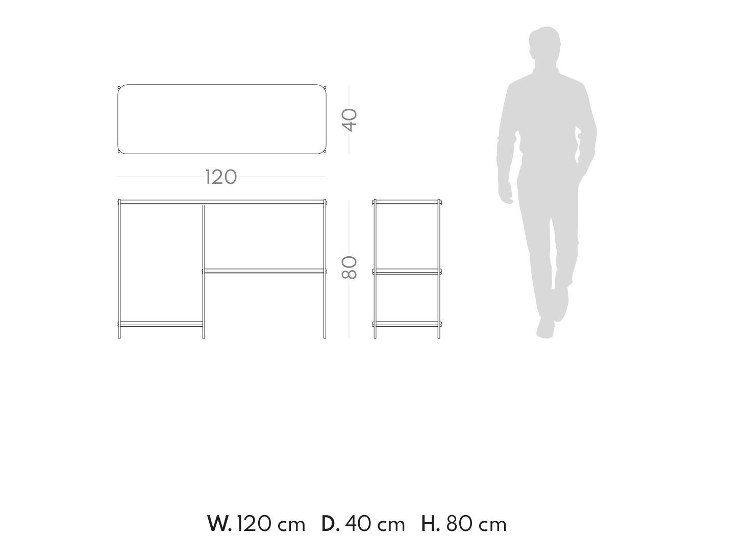 Прямоугольная консоль PRADDY Metro ARCH-00057112 - Вид №3