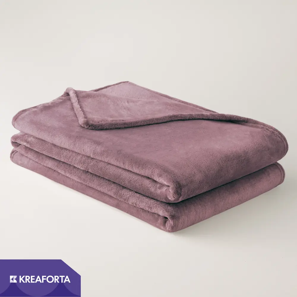 Плед KREAFORTA Flandria 200x220 см фланель цвет лаванда 89435187 STLM-2126053 - Вид №1