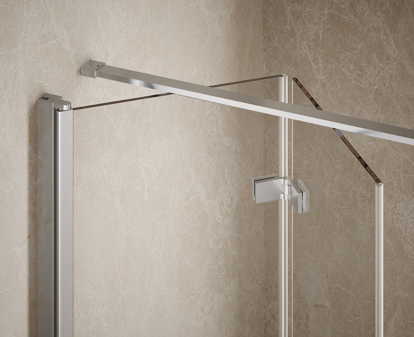 Стеклянная угловая душевая кабина Gruppo Geromin Time Swing Plus ARCH-00039162 - Вид №1