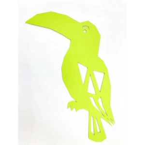 Настенное панно "Попугай" дерево 36x57 см