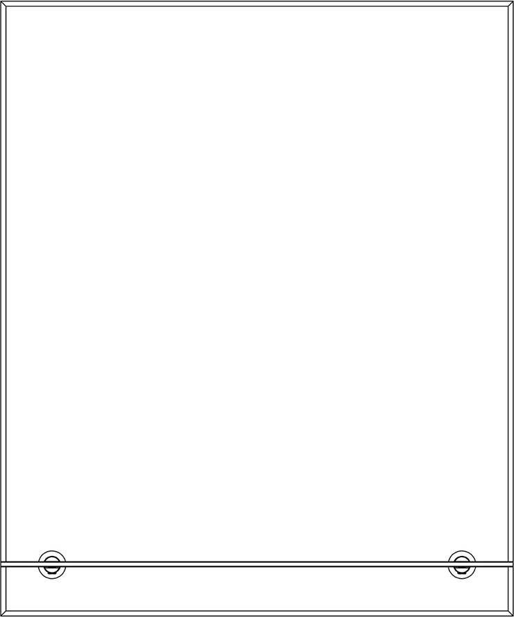 BY 0503 Зеркало с фацетом 5 mm и полочкой 50 cm EVOFORM Attractive - Вид №1