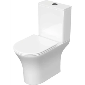 Унитаз-компакт Aquatek Optima безободковый двойной смыв цвет