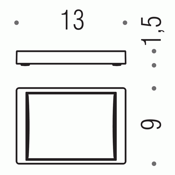 B1642 Мыльница настольная (металл) COLOMBO LOOK Colombo Design - Вид №2