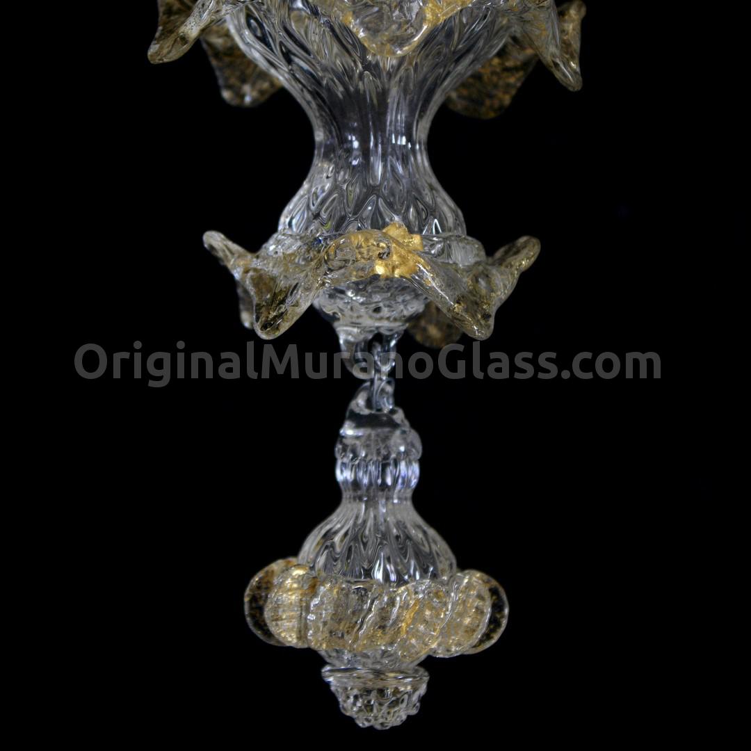 1232 ORIGINALMURANOGLASS Настенный светильник Бра Джинестра - Флорал - муранское стекло OMG 25 см  - Вид №1