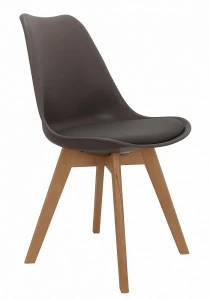 Стул с деревянными ножками латте Eames Bon BRADEX HOME  00-3973932 Коричневый