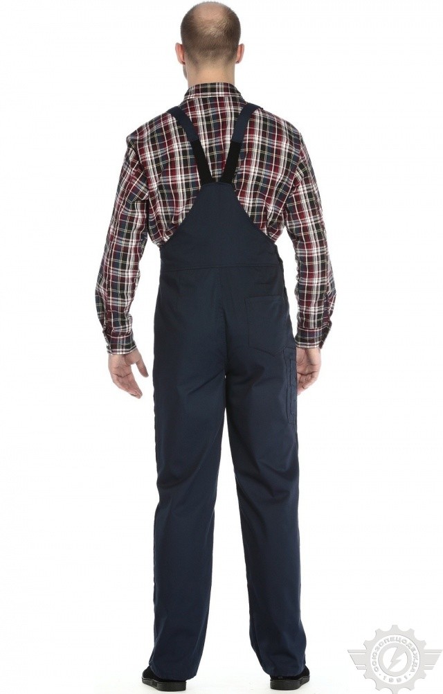 65629 Полукомбинезон "Эксперт-2" темно-синий  Летняя спецодежда  размер 44-46/170-176  - Вид №5