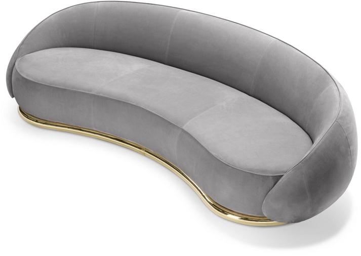 GHIDINI1961 Изогнутый 3-х местный диван Abbracci sun-id-1492432 - Вид №2