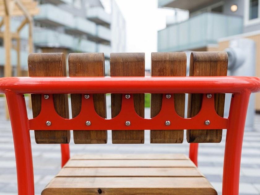 VESTRE Садовый стул из стали и дерева Parc sun-id-1462808 - Вид №3