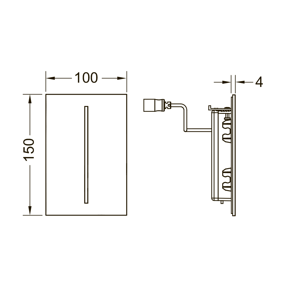 9242070 filo электронные системы смыва Tece TECEsolid - Вид №1