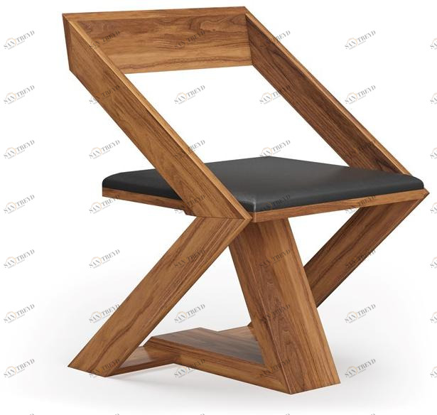 DWFI Стул из фанерованной древесины со встроенной подушкой  00002677 