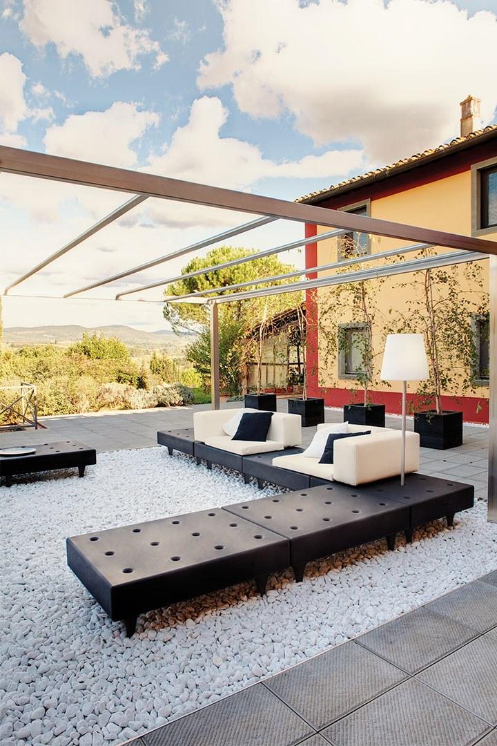 SLIDE Модульный садовый диван из полиэтилена sun-id-1467062 - Вид №3