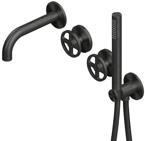 Quadrodesign Гидропрогрессивная ванна из нержавеющей стали с ручным душем Valvola02 sun-id-1424981 - Вид №3