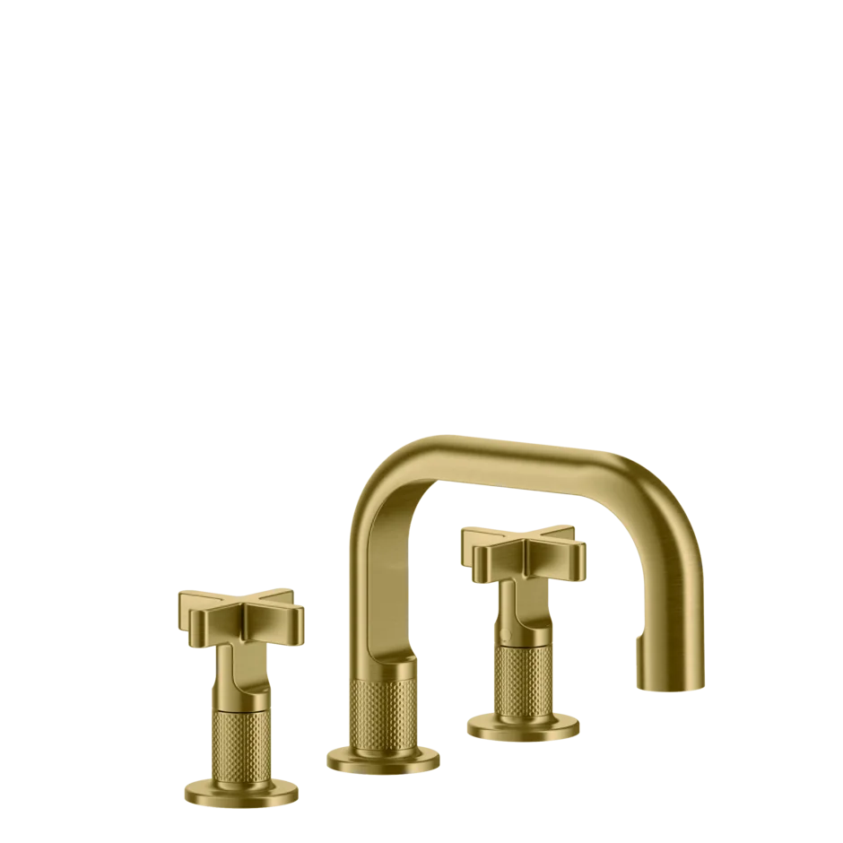 Группа умывальников 58111 716 Gessi Inciso PVD С ЗОЛОТОЙ ЩЕТКОЙ 58111716