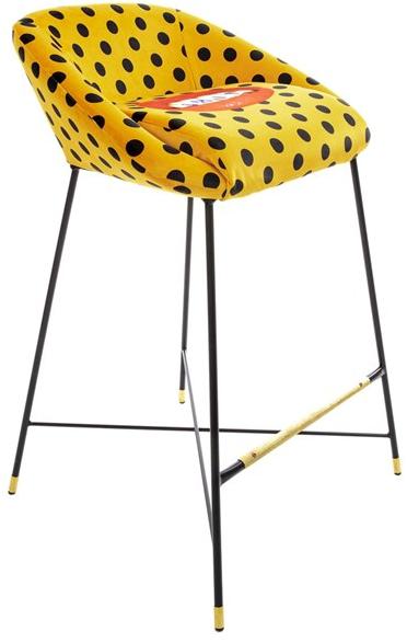 Seletti Высокий табурет из ткани со спинкой Seletti wears toiletpaper 16167 - Вид №7